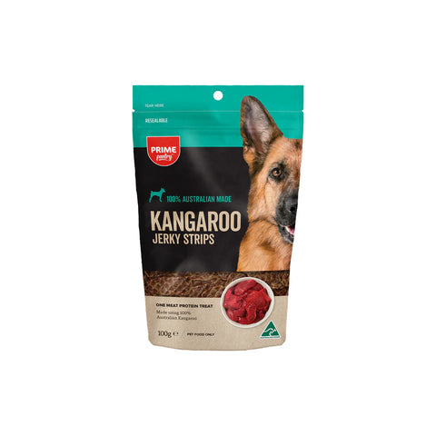 Prime Pantry Kangaroo Jerky Dog Treat 100g