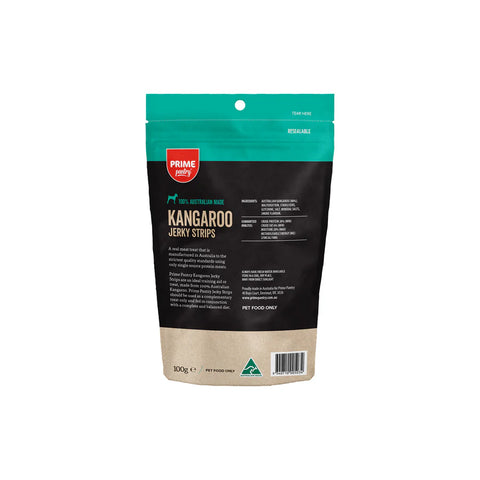 Prime Pantry Kangaroo Jerky Dog Treat 100g
