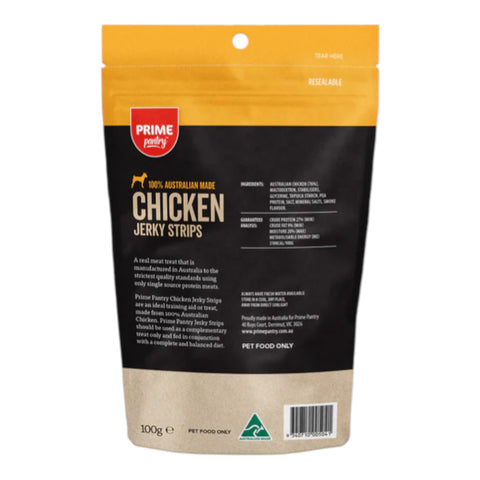 Prime Pantry Chicken Jerky Dog Treat 100g