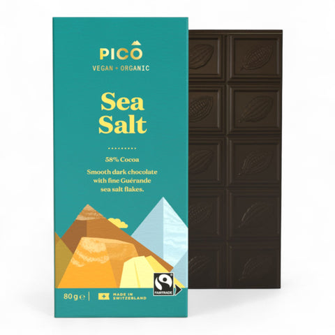 Pico Organic Vegan Chocolate Sea Salt 80g