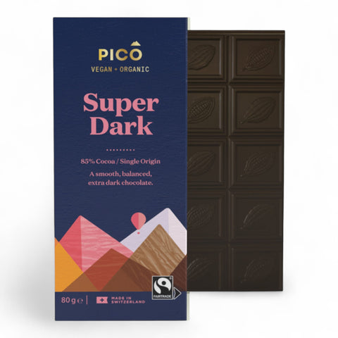 Pico Organic Vegan & Organic Chocolate Super Dark 80g