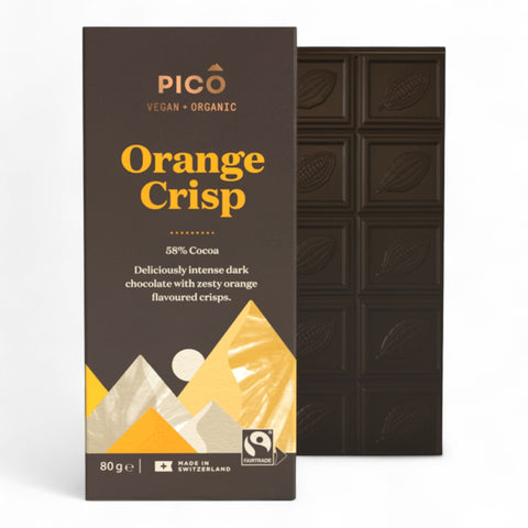 Pico Organic Orange Crisp Chocolate 80g