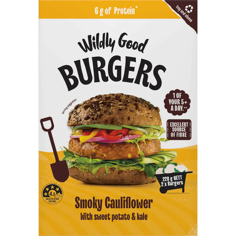 Wildly Good Smoky Cauliflower Burgers (2 Pack) 220g