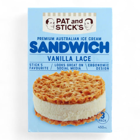 Pat & Stick's Premium Vanilla Lace 450mL (3 Pack)