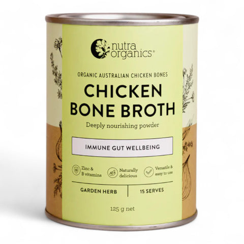 Nutra Organics Chicken Broth & Garden Herb 125g