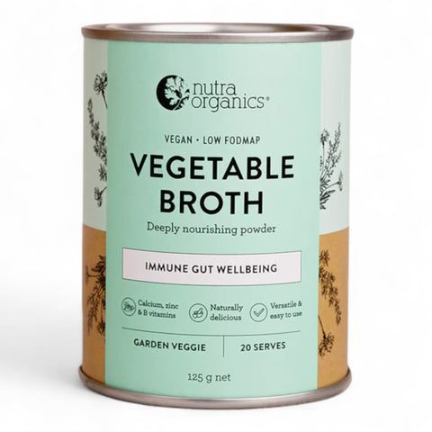 Nutra Organics Vegetable Broth Garden Veggie 125g