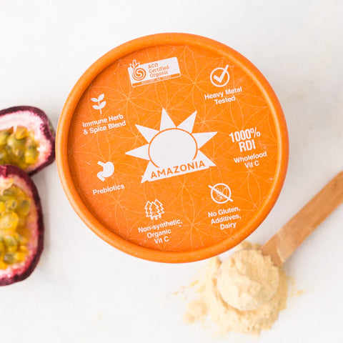 Amazonia Raw Wholefood Extracts Vitamin C+ Passionfruit 120g