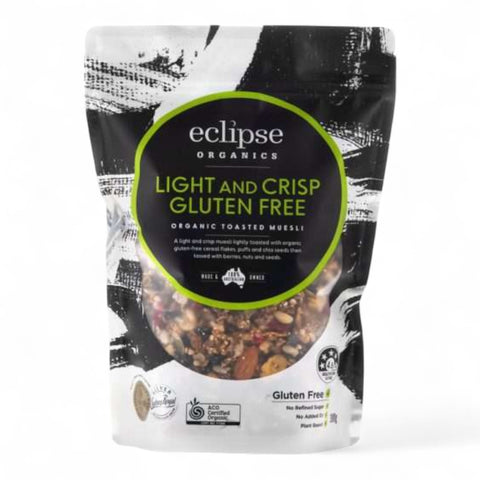 Eclipse Organics Light And Crisp Gluten Free Organic Toasted Muesli 380g