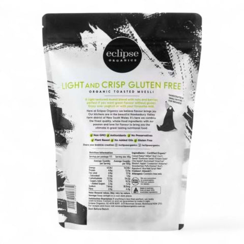 Eclipse Organics Light And Crisp Gluten Free Organic Toasted Muesli 380g