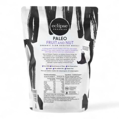 Eclipse Organics Organic Paleo Muesli Fruit And Nut 450g