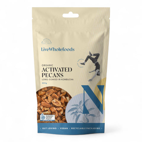 Live Wholefoods Organic Activated Pecans 120g