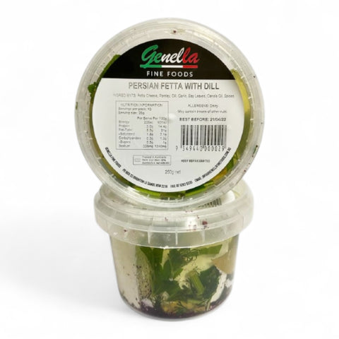 Genella Persian Fetta Dill & Garlic 250g