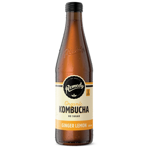 Remedy Kombucha Ginger Lemon 330mL