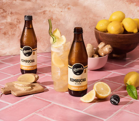 Remedy Kombucha Ginger Lemon 330mL