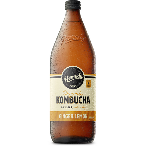 Remedy Kombucha Ginger Lemon 750mL