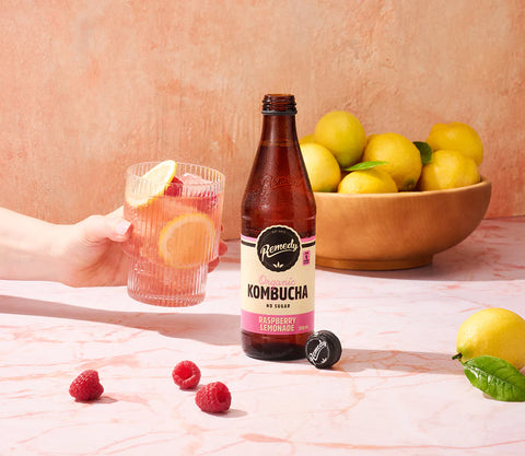 Remedy Kombucha Raspberry Lemonade 330mL