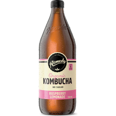 Remedy Kombucha Raspberry Lemonade 750mL