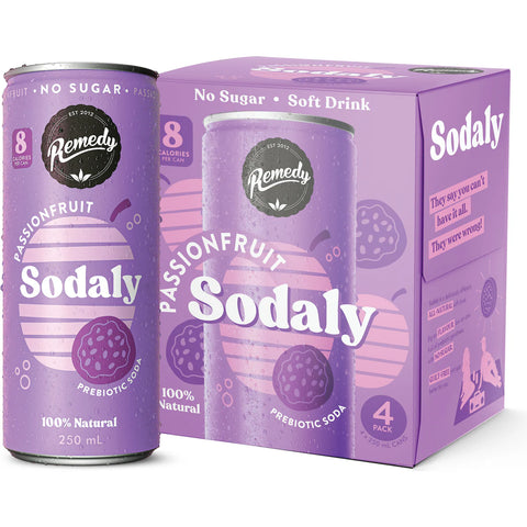 Remedy Sodaly Passionfruit 4x250mL