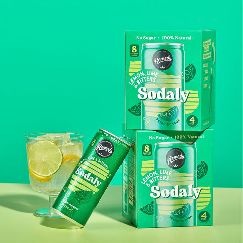 Remedy Sodaly Lemon Lime Bitter 4 x 250mL