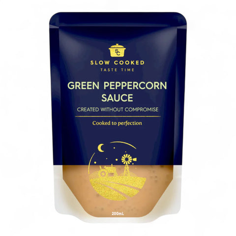 Slow Cooked Green Peppercorn Sauce 200mL