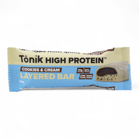 Tonik Nutrition High Protein Bar Cookies & Cream 60g