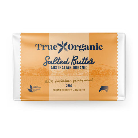 True Organic Australian Butter Salted 250g