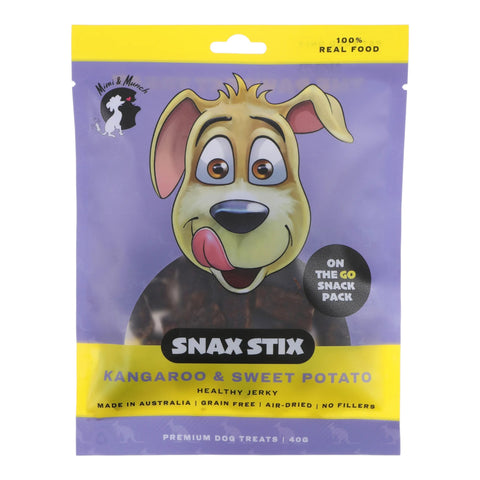 Mimi & Munch Snax Stix Kangarroo & Sweet potato Jerky 40g