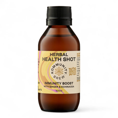 Kommunity Brew Herbal Health Shot Immunity Boost With Ginger & Echinace 100ml