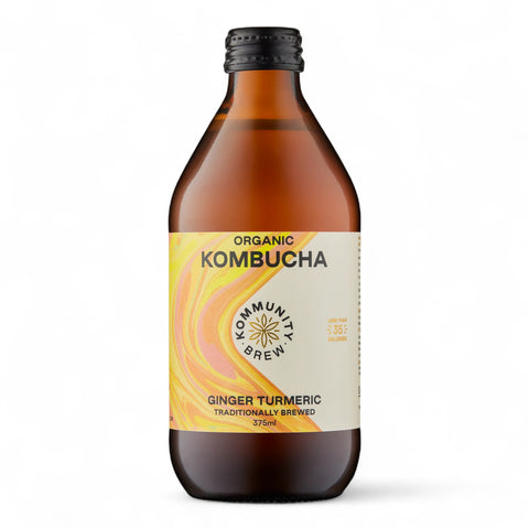 Kommunity Brew Organic Kombucha Ginger Turmeric 375ml