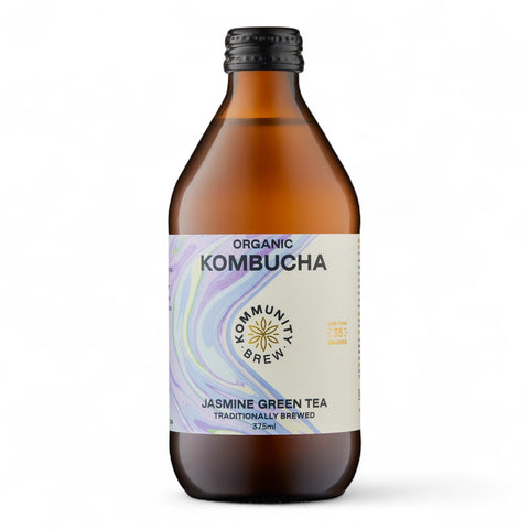 Kommunity Brew Organic Kombucha Jasmine Green Tea 375ml