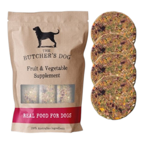 The Butcher's Dog Fruit & Vegetables Supplement 600g (4x150g Discs)