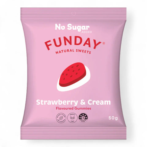 Funday strawberry & cream 50g