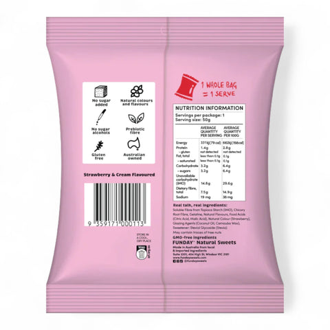 Funday strawberry & cream 50g