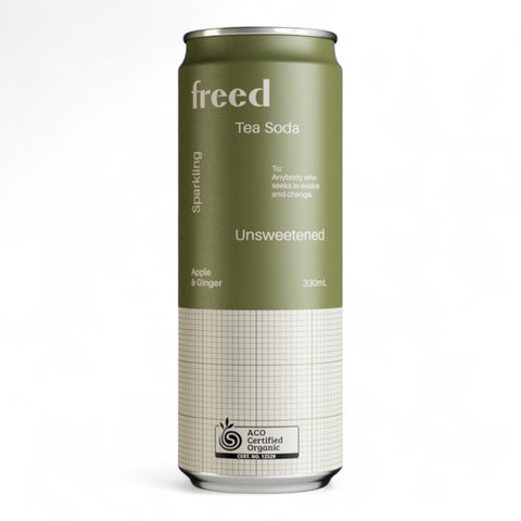 Freed Beverages Apple & Ginger Tea Soda 330mL