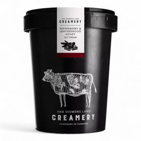 Van Diemens Land Creamery Pepperberry & Leatherwood Ice Cream 500ml