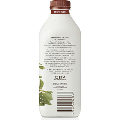 Mandole Almond Milk Unsweetened 1L