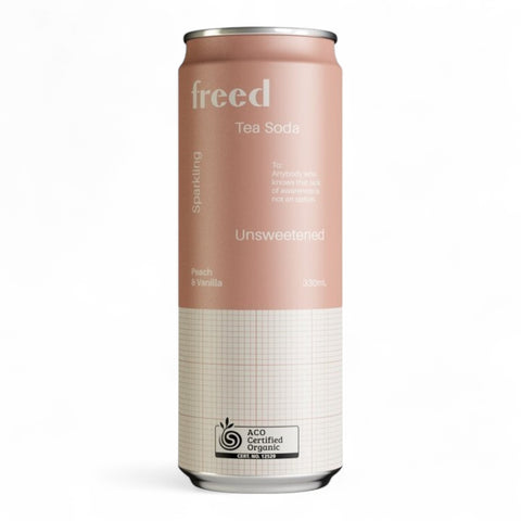 Freed Beverages Peach & Vanilla Tea Soda 330ml