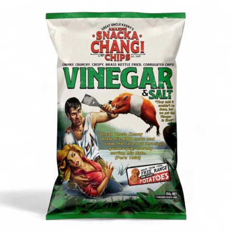 Snacka Changi Chips Salt & Vinegar Potato Chips 150g