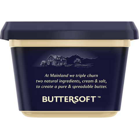Mainland Buttersoft Pure Butter Tub Salt Reduced 375g