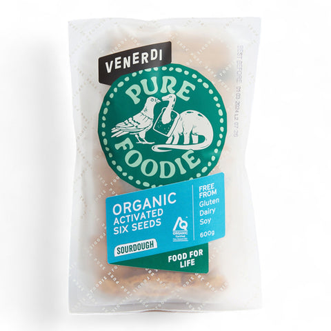Venerdi Pure Foodie Organic Sourdough Activated Six Seed 600g