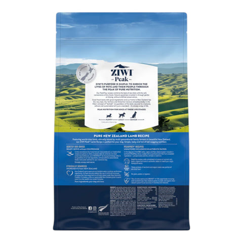 Ziwi Peak Air Dried Dog Food Lamb 1kg