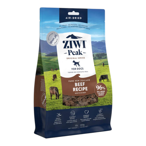 Ziwipeak Air Dried Dog Food Beef 454g