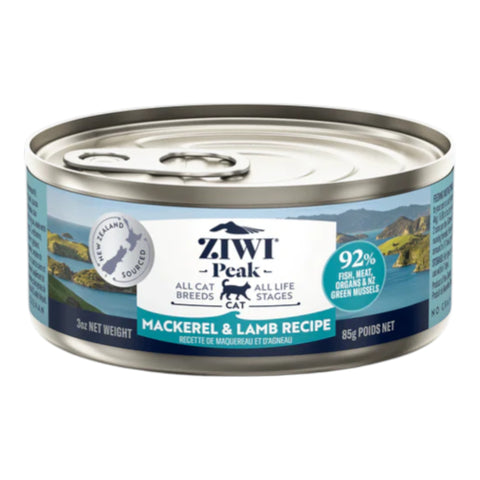 Ziwi Peack Mackerel & Lamb recipe Cat Food Canned 85g
