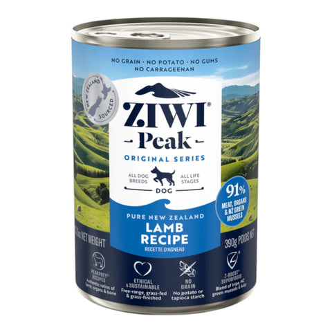 Ziwi Peak Nz Lamb Recipe Dog Food Canned 390g
