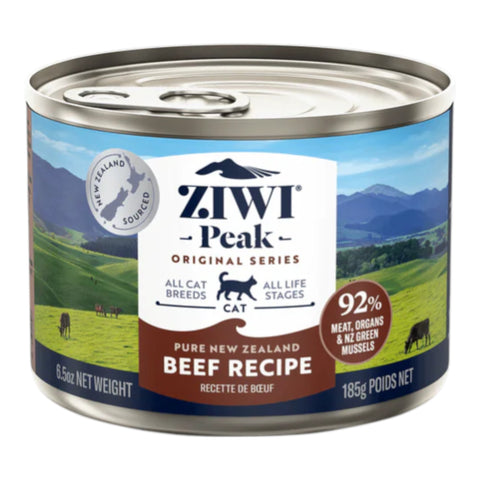 Ziwi Peak Beef Recipe Cat Food Canned 185g