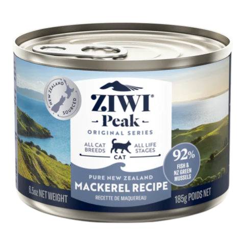 Ziwi Peak Canned Cat Food Mackerel 185g