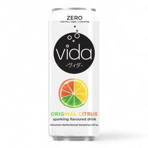 Vida Zero Orig Citrus Spark Water 325mL