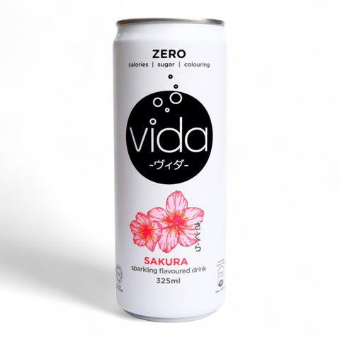 Vida Zero Sakura Spark Water 325mL