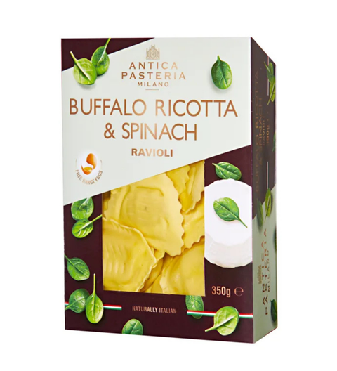 Antica Pasteria Milano Buffalo Ricotta & Spinach Ravioli 350g