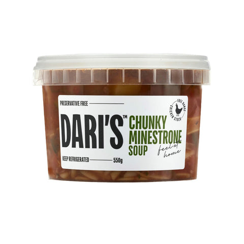 Dari's Soup Chunky Minestrone 550g Default Title